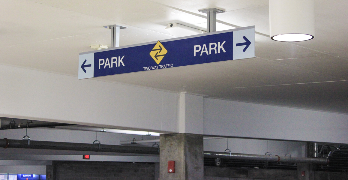 parking wayfinding signage