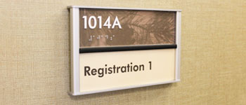 ada compliant room id sign