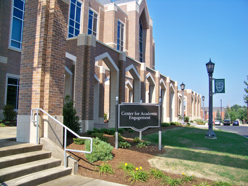 exterior campus identification sigange