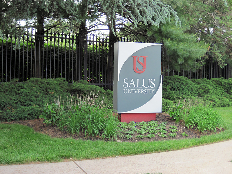 exterior university facility identification signage