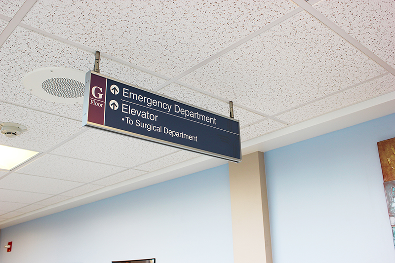 interior hospital wayfinding directional